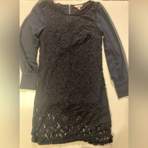 Charming Charlie navy lace dress
